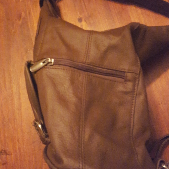 NWOT Brown Genuine Leather Backpack - Picture 5 of 8